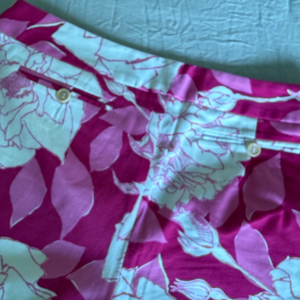 Trina Turk Floral Pink Wide-Leg Pants - Picture 4 of 11
